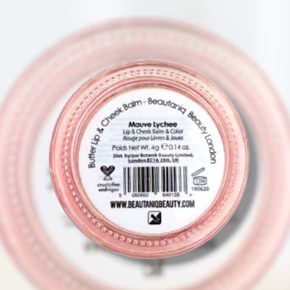 Beautaniq Beauty Butter Lip Cheek Balm, Mauve Lychee - Picture 3 of 3
